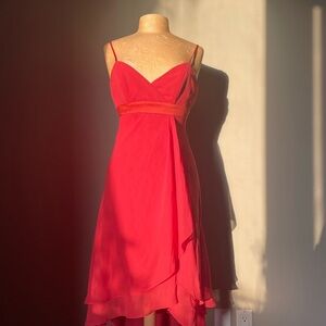 Elegant Burnt Orange Sleeveless Dress